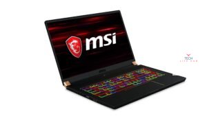 An MSI GS75 Stealth gaming laptop, a sleek and powerful gaming machine for immersive experiences