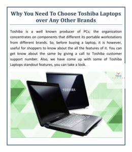 Image displaying the text 'Why Choose Toshiba Laptops' against a simple background